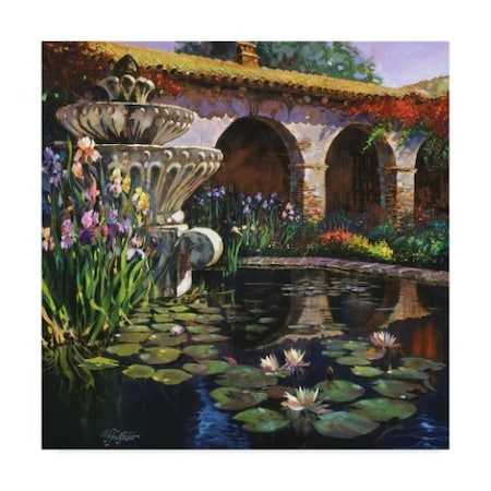 Clif Hadfield 'Fountain At San Miguel Ii' Canvas Art,35x35